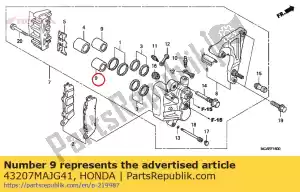 Honda 43207MAJG41 zuiger, 22x39 - Onderkant