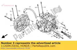 Ici, vous pouvez commander le pas de description disponible pour le moment auprès de Honda , avec le numéro de pièce 11200KCS650: