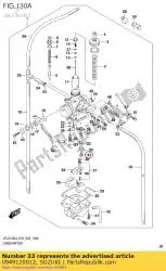 Ici, vous pouvez commander le jet principal 102. 5 auprès de Suzuki , avec le numéro de pièce 0949120012:
