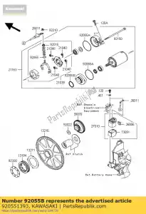 Kawasaki 920551393 ring-o,37mm - Bottom side