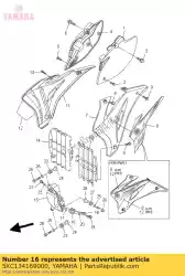 Ici, vous pouvez commander le tuyau, huile 1 auprès de Yamaha , avec le numéro de pièce 5XC134169000: