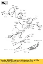 Qui puoi ordinare lampada body-comp-head, ebon vn900 da Kawasaki , con numero parte 230050038H8: