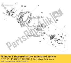 Aprilia 878115, O-ring, OEM: Aprilia 878115