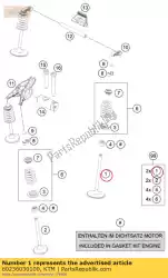 Here you can order the intake valve d42 from KTM, with part number 60236030100: