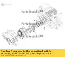 Aquí puede pedir tornillo hexagonal m6x30 de Piaggio Group , con el número de pieza B013463: