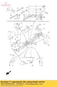 yamaha 904300982400 junta - Lado inferior