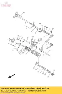 yamaha 132163460000 hook, spring - Bottom side