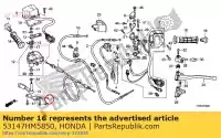 53147HM5850, Honda, support, boîtier de papillon honda  trx 250 350 400 420 450 500 520 2000 2001 2002 2003 2004 2005 2006 2007 2008 2010 2011 2012 2013 2017 2018 2019 2020, Nouveau