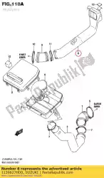 Ici, vous pouvez commander le conduit, courroie clg r auprès de Suzuki , avec le numéro de pièce 1139827H00: