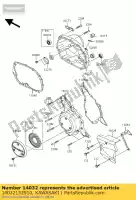 14032152910, Kawasaki, cover-clutch kawasaki klx  a klx110 110 , Nieuw