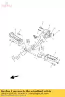 18P274110000, Yamaha, voetsteun 1 yamaha yfz yzf 450 2010 2011 2012 2013, Nieuw