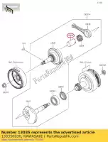 130350030, Kawasaki, 01 pin-manivela kawasaki klx110l klx110 110 , Novo