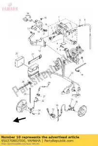 yamaha 950270802500 bullone, flangia (4my) - Il fondo