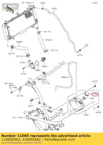 kawasaki 110650962 01 cap - Lado inferior