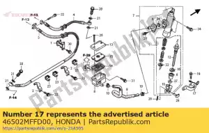 Honda 46502MFFD00 braço médio, rr. freio - Lado inferior