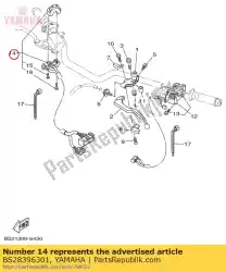 Aquí puede pedir interruptor, mango 3 de Yamaha , con el número de pieza BS28396301: