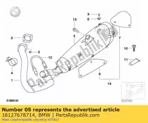 bmw 18127678714 catalisador / silenciador traseiro - Lado inferior