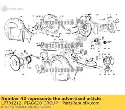 Here you can order the washer from Piaggio Group, with part number L7701212: