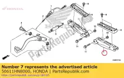 Aquí puede pedir soporte, paso de Honda , con el número de pieza 50611HN8000: