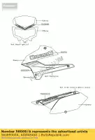 560690044, Kawasaki, patroon, lijkwade, rh klx250saf kawasaki klx 250 2010, Nieuw