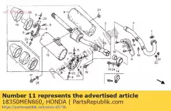 Aquí puede pedir silenciador comp, fr de Honda , con el número de pieza 18350MEN860: