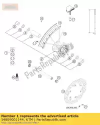 Here you can order the front wheel 1,6x21' did 03 from KTM, with part number 54809001144: