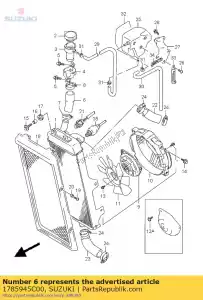 suzuki 1785945C00 conducción de manguera - Lado inferior