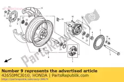 Aquí puede pedir rueda subconjunto de Honda , con el número de pieza 42650MCJ010: