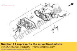 Qui puoi ordinare clip, cablaggio da Honda , con numero parte 91405KBS900: