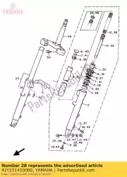 Here you can order the oil seal from Yamaha, with part number 41Y231450000: