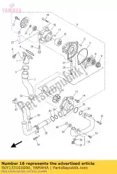 Ici, vous pouvez commander le rotor assy 1 auprès de Yamaha , avec le numéro de pièce 5VY133101000: