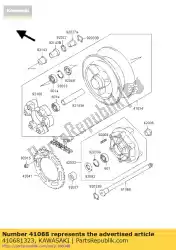 Here you can order the axle,rr zr750-c1 from Kawasaki, with part number 410681323: