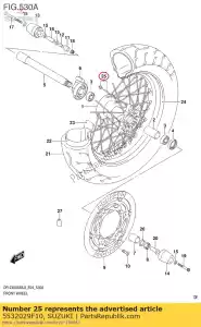 suzuki 5532029F10 falado definido, frente - Lado inferior