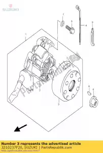 Suzuki 3210237F20 rotor assy - La partie au fond