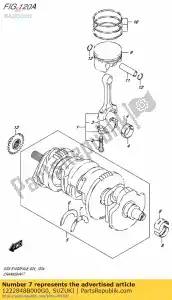 suzuki 1222848B000G0 rolamento virabrequim - Lado inferior