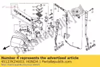 45127KZ4003, Honda, gewricht, remslang honda cr nx r (r) japan r2 (t) japan rvf vfr xl xrv 80 125 250 400 500 600 650 750 1985 1986 1987 1988 1989 1990 1991 1992 1993 1994 1995 1996 1997 1998 1999 2000, Nieuw