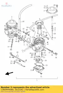 suzuki 1360444080 tornillo, válvula - Lado inferior