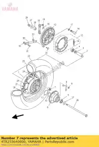 yamaha 4TR253640000 amortecedor - Lado inferior