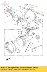 Ici, vous pouvez commander le collier auprès de Yamaha , avec le numéro de pièce B34H43070000: