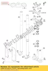 Aqui você pode pedir o bot. Trip. Cl. Cpl. X = 14 mm / d = 60 mm em KTM , com o número da peça 54801032014: