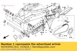 Ici, vous pouvez commander le chaîne, entraînement did50 auprès de Honda , avec le numéro de pièce 40540MEL003: