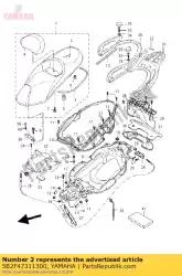 Aquí puede pedir asiento de la cubierta de Yamaha , con el número de pieza 5B2F47311300: