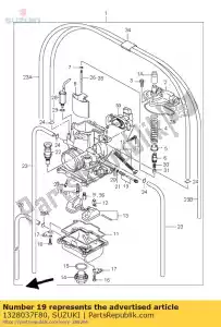 suzuki 1328037F80 jeu de vis, air - La partie au fond