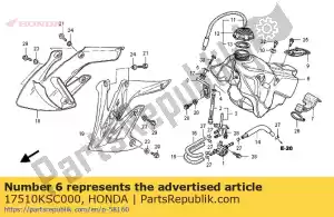 Honda 17510KSC000 composition de réservoir, carburant - La partie au fond