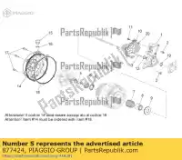 877424, Piaggio Group, Nuez aprilia  caponord dorsoduro zd4tv000, zd4tv001, zd4tva00, zd4tva01, zd4tvc00,  zd4vk000, zd4vka, zd4vk001, zd4vka01 zd4vkb000, zd4vkb001, zd4vkb003, zd4vkb00x, zd4vkb009 zd4vku00 1200 2010 2011 2012 2013 2014 2015 2016 2017, Nuevo