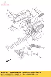 Aquí puede pedir perno, cabeza hexagonal de Yamaha , con el número de pieza 9011006X7000: