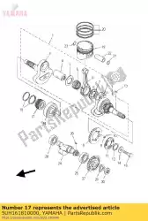 Aqui você pode pedir o espaçador 1 em Yamaha , com o número da peça 5UH161810000: