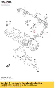 suzuki 1571014J10 injecteur assy - La partie au fond