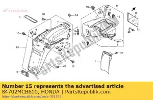 Honda 84702MCB610 protetor de calor - Lado inferior