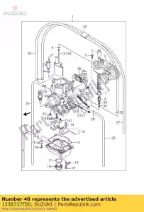 Suzuki 1338337FB0 jato de agulha - Lado inferior